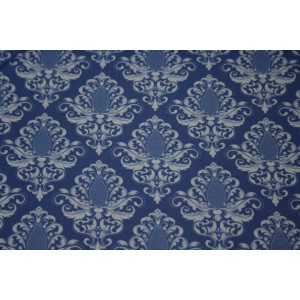 10cm Baumwolldruck HILCO Ornamente Blautöne (Grundpreis € 15,00/m)